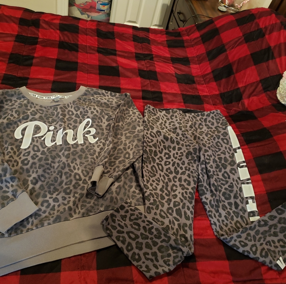 Pink Victoria Secret sweatsuit set